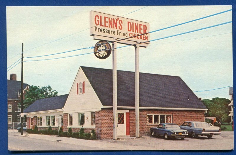 Gettysburg Pennsylvania pa Glenn's Diner Fried Chicken Postcard