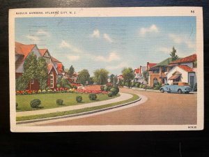Vintage Postcard 1942 Marvin Gardens Margate Ventnor Atlantic City New Jersey