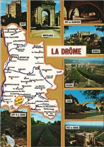 CPM Departement de La Drome - Map - Towns - Scenes (1089682)