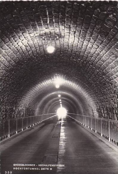 Austria Grossglockner Hochalpenstrasse Hochtortunnel Real Photo