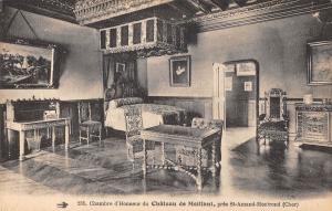 BF5062 chambre de honneur de chateau de meillant cher france     France