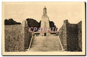 Old Postcard Verdun Monument Victory and Army soldiers