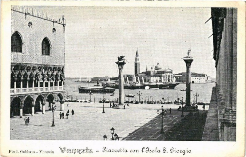 CPA AK VENEZIA Piazzetta con l'Isola S. Giorgio ITALY (522826)