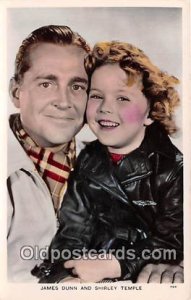 James Dunn & Shirley Temple Unused corners are square, card does not lay flat...