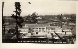 Warm Springs Georgia GA Swimming Pool c1930 Real Photo Postcard