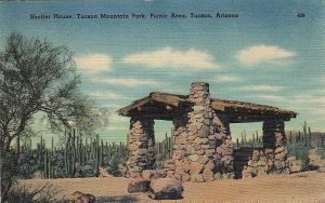 Postcard Shelter House Tucson Mountain Park Picnic Area Tucson Arizona AZ