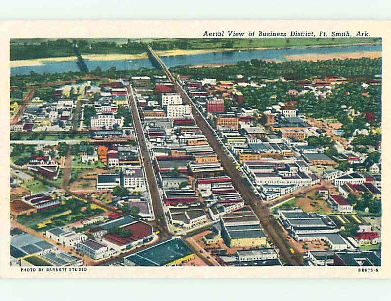 Pre-1980 AERIAL VIEW Fort Smith Arkansas AR AD0247