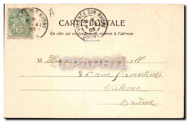 Old Postcard Valencia Garden Champ de Mars