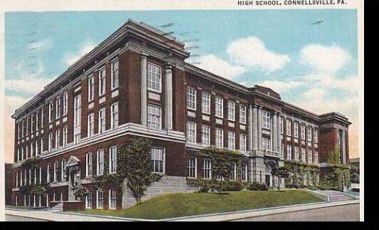 Pennsylvania Connellsville High School 1944 Curteich