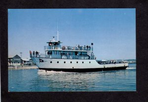 RI MV Manitou Ferry Boat Pt Judith Galilee Block Island Rhode Island Postcard