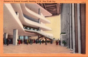 New York City United Nations Headquarters Entrance To General Assembly Building