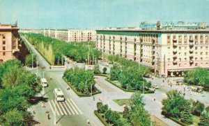 Russia Volgograd Avenue Lenin Vintage Postcard 07.50