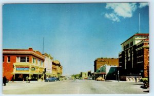 GLOBE, Arizona AZ ~ Court House BROAD STREET Scene 1950s Gila County Postcard