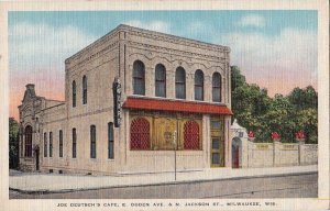 Postcard Joe Deutsch's Cafe Milwaukee WI