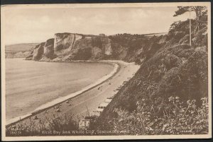 Devon Postcard - West Bay and White Cliff, Seaton   1849