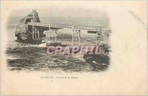 Old Postcard BIARRITZ - Rock of the Virgin