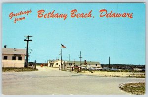 GREETINGS FROM BETHANY BEACH DELAWARE 1970 NATIONAL GUARD TRAINING CAMP POSTCARD