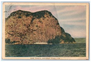 1944 Cape Trinity Saguenay River Quebec Canada Vintage Posted Postcard