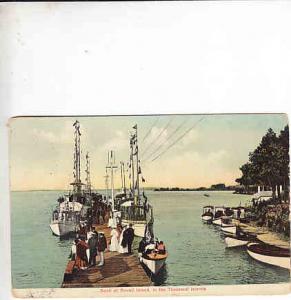 US - New York  Dock at Round Island, in the Thousand Islands