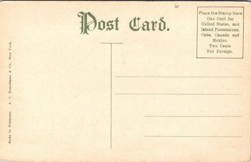Postcard United States Post Office in Davenport, Iowa