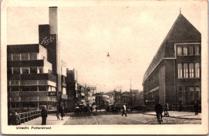 Netherlands Utrecht Potterstraat Vintage Postcard 09.65