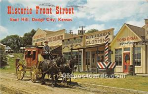 Historic Front Street, Boot Hill Dodge City, Kansas, KS, USA 1968 