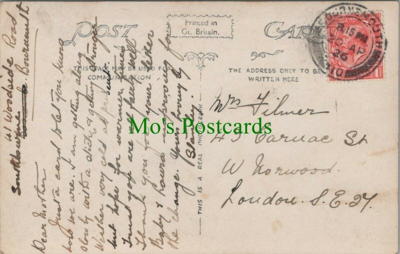 Genealogy Postcard - Filmer - 43 Carnac Street, West Norwood, London RF7804