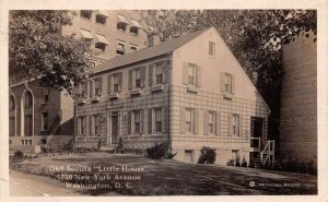Washington DC Girl Scouts Little House Real Photo Vintage Postcard AA109823