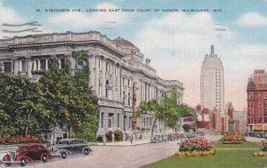 Wisconsin Milwaukee West Wisconsin Avenue Looking E#ast From Court Of Honor 1944