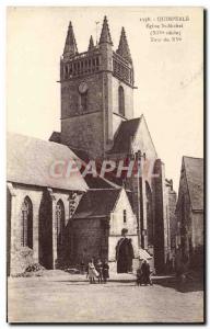 Old Postcard Quimperle l & # 39Eglise 15th St Michel Tower