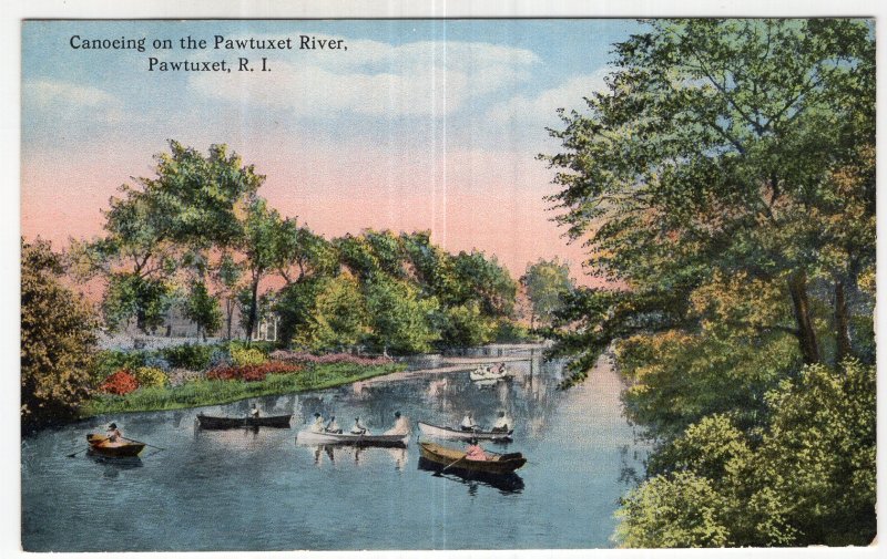 Pawtucket, R.I., Canoeing on the Pawtuxet River