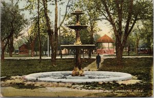 Lawrence KS Kansas South Park c1916 Postcard F47