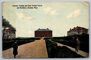 Hyannis Cape Cod Massachusetts State Normal School  Postcard  1913