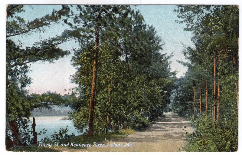 Solon, Me, Ferry St. and Kennebec River