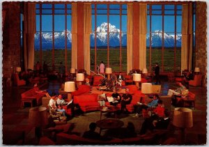 Grand Teton National Park Wyoming WY Jackson Lake Lodge Majestic Guest Postcard