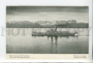 433741 Germany Starnberg steamer on the lake Vintage postcard