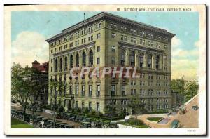 Postcard Old Detroit Athletic Club Detroit Mich