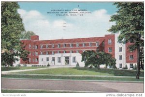 Michigan Ypsilanti Residence Hall For Women Michigan State Normal College 1941