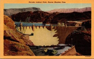 Nevada Hoover (Boulder) Dam Nevada Lookout Point Curteich