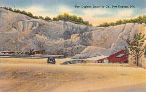Port Deposit Maryland Quarries Co Street View Antique Postcard K99516