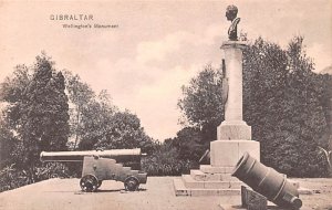 Wellington's Monument Gibraltar Postcard.