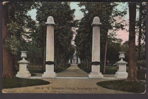 Maine Brunswick - Gate of '75 Bowdoin College pm1907 - DB