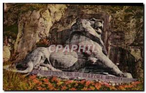 Paris 14 - The Lion of Belfort - Work of Bartholdi - Old Postcard