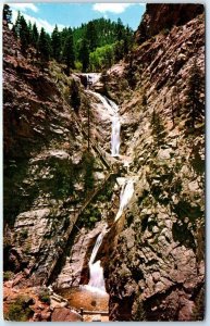 Postcard - Seven Falls In South Cheyenne Canyon - Colorado Springs, Colorado