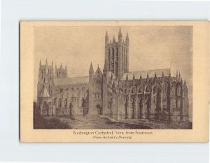 Postcard View from Southeast, Washington Cathedral, Washington, D. C.