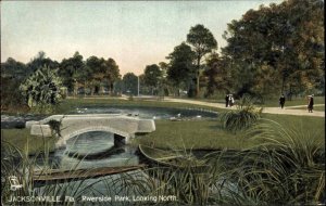 Jacksonville Florida FL Riverside Park Tuck 1900s-1910s Postcard