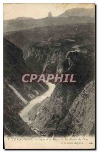 Old Postcard The Dauphine line Mure The gulfs of the Drac and Mont Aiguille