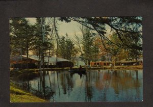 ME Campground Camping The Gatherings Union River Rt 172 Surry Maine Postcard