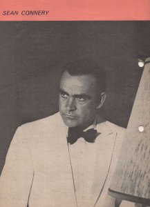 Sean Connery James Bond Photo 1970s Record Song Book Lyrics Rare Magazine