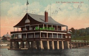 Postcard FR Yacht Club Tiverton RI Rhode Island
